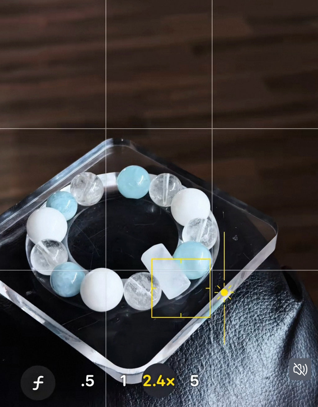 Handmade White Phantom Aquamarine Bracelet Purify Negative Energy Boost Communication Attract Noble People Crystal Charm