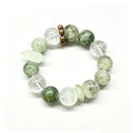 Handmade Green Phantom Quartz Bracelet Boost Career Attract Fortune Clear Negative Energy Healing Crystal Charm