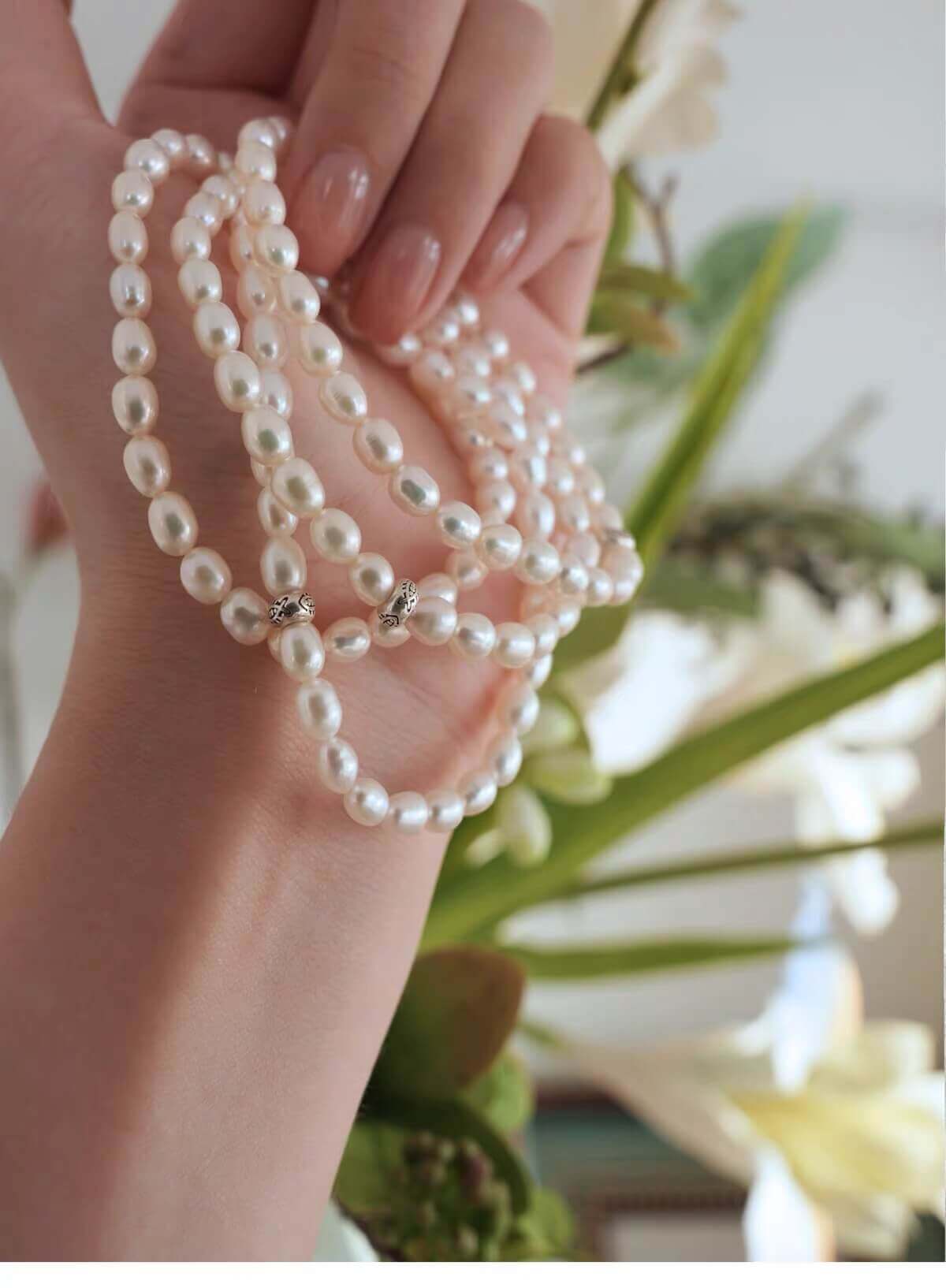 Freshwater Pearl & Sterling Silver Bracelet