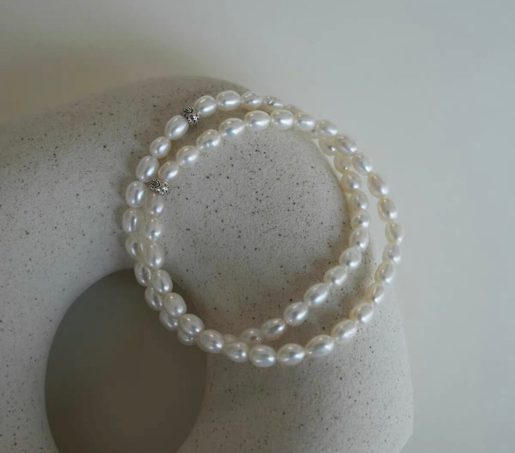 Freshwater Pearl & Sterling Silver Bracelet