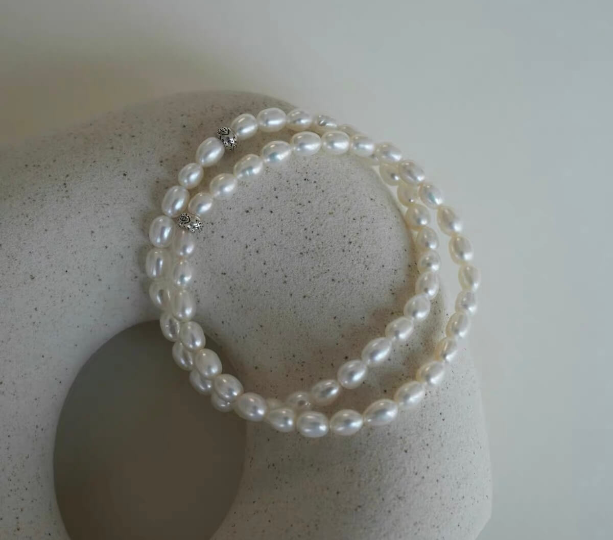Freshwater Pearl & Sterling Silver Bracelet
