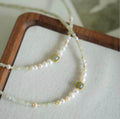 Freshwater Pearl & Hetian Jade Necklace with Chalcedony